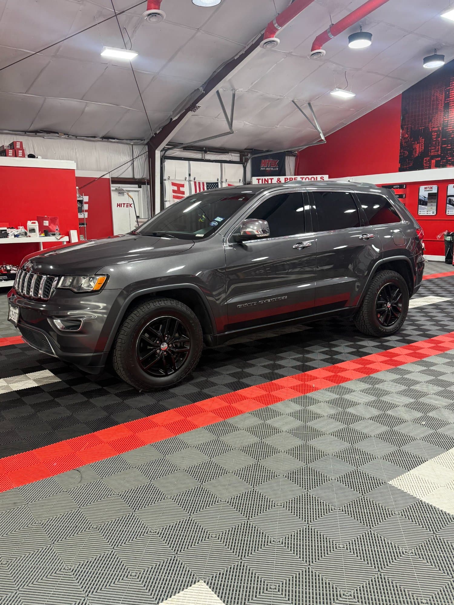 Jeep Grand Cherokee with mobile window tint installation - 713 Tint Lab Houston